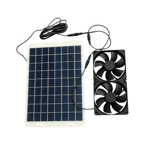 Ventilateur solaire 15W idéal pour aérer la serre le jardin et la maison en été