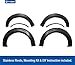 Tyger Auto Fender Flares Compatible with 2015-2017 Ford F-150, Smooth Textured Paintable Bolt-Riveted Style 4pc | TG-FF8F4168