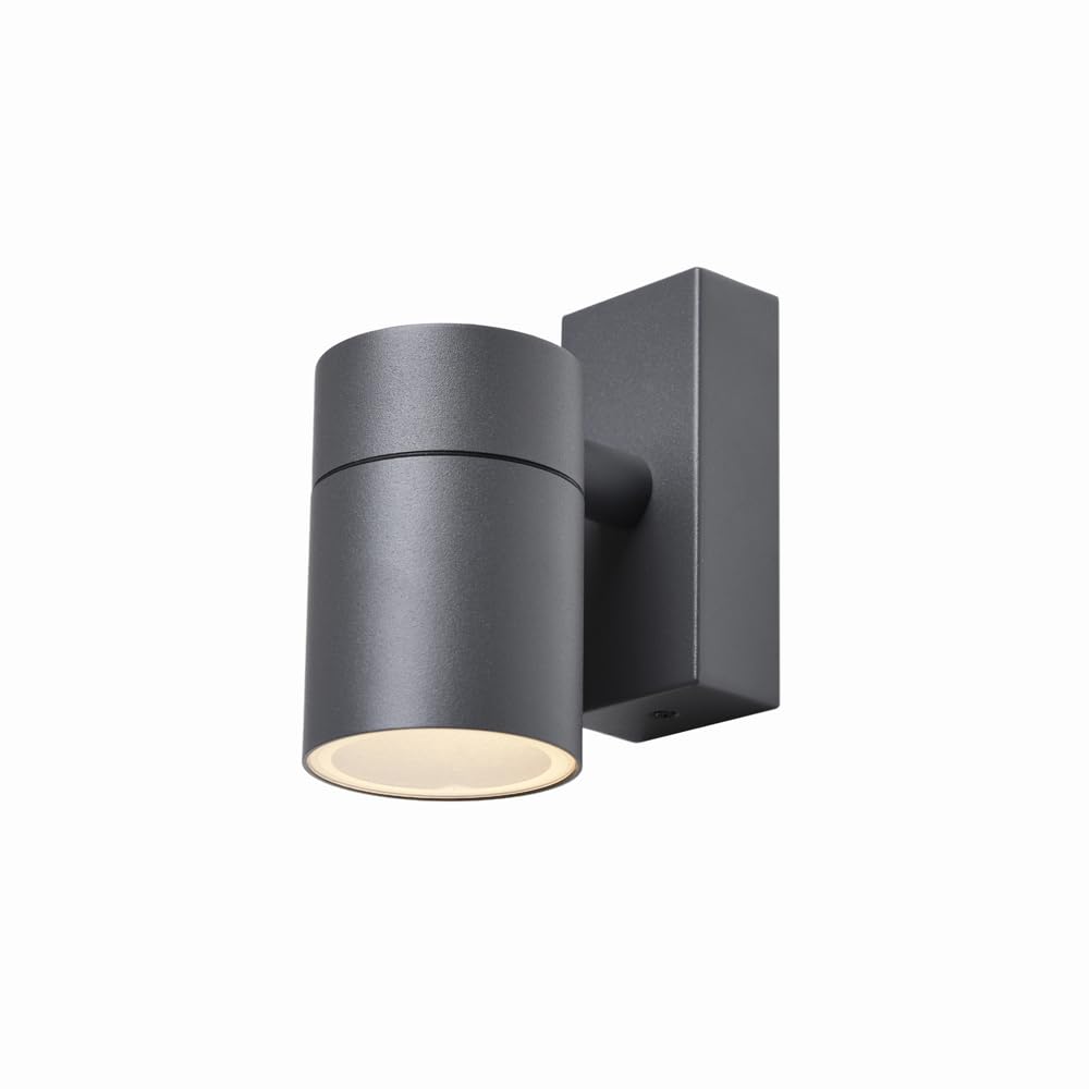 LITECRAFT Kenn Wall Light Outdoor Up or Down IP65 Rated Fitting - Anthracite