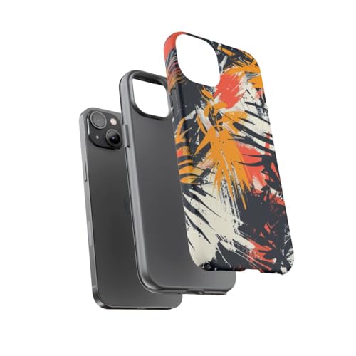 Coque rigide mate pour iPhone 14 Plus orange finition premium