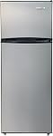 Frigidaire EFR749_AMZ EFR749-AMZ, 2 Door Apartment Size Refrigerator with Freezer, 7.5 cu ft, Retro, Silver, Black
