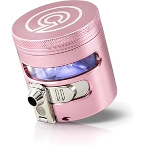 MANUAL Grinder AUTOMATIC Dispenser Large 2.5″ Aluminum Alloy, for HOME & KITCHEN ONLY (Rose)…