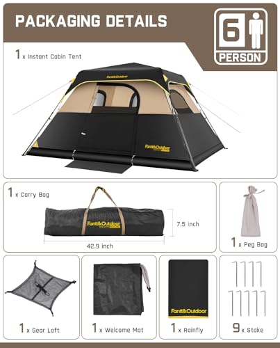 FanttikOutdoor Zeta C6 Pro Camping Tent & Zeta C4 Camping Tent miniatura 6