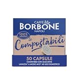 Caffè Borbone Le Compostabili - 50 Capsule Compatibili Lavazza®* A Modo Mio®*, Caffè Macinato in Capsule Compostabili 100% Arabica - Compatibili con Macchine da caffè Lavazza®* A Modo Mio®*