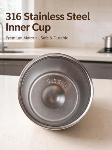 ChayWillow 316 Stainless Steel Egg-Shaped Insulated Travel Mug - image 4