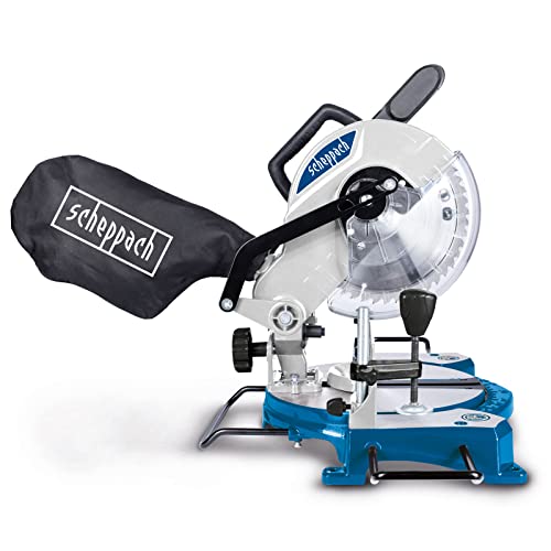 Scheppach Kappsäge HM80L mit Laser | Schnitthöhe 60mm | Schnittbreite 120mm | 1500W | Sägeblatt-Ø 210mm / 24 Z | beidseitig schwenkbarer Sägekopf | Gehrungssäge | mit Werkstückauflage & Spanner – Bild 5