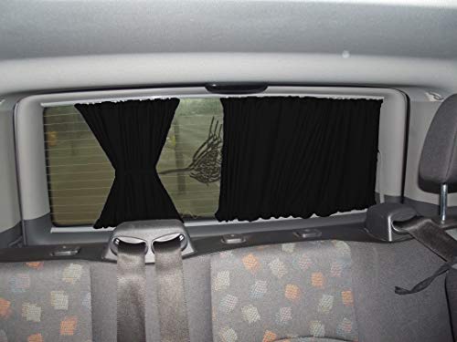 BREMER SITZBEZÜGE Tende misura parasole compatibili con VW T5 T6 T6.1 Transporter Caravelle, passo corto con portellone posteriore, colore nero, accessori da campeggio, accessori per camper 715