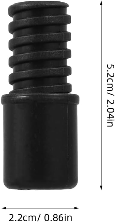 10pcs Broom Handle Pole Parts Mop Pole Handle Replacement Plastic 22mm Extension Rod Connectors for Home Cleaning Accessories Black