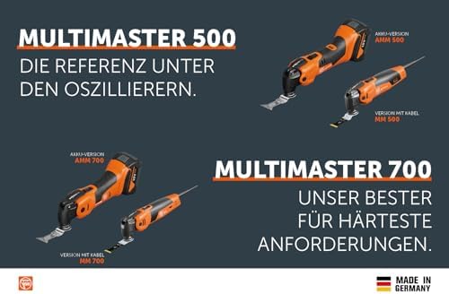 Bild 5 - Fein Akku Multimaster AMM 500 Plus Top AS (18 V, ohne Akku Multitool, StarlockPlus, AMPShare, inkl. Zubehör-Set zum Sägen/Schleifen in Holz + Metall, Multifunktionswerkzeug, in L-Boxx) 71293863000