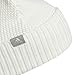 adidas Women's Fashioned Fold Beanie, White/Grey/Silver Metallic, One Size