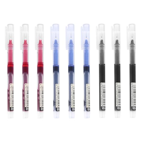 Bolígrafos de Gel Secado Rápido GANAZONO 0.5mm 9un