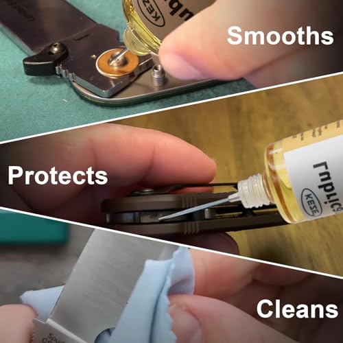 KEZE Türscharnier-Schmiermittel, Türquietschen-Reparatur-Schmiermittel für Schlossscharniere, Drehpunkt, Werkzeugmaschine, Uhr, Schlüsselloch mit Nadelöler,30 ml pro Stück, 1er-Pack