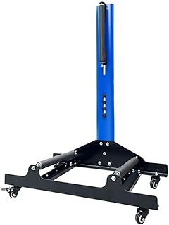 ASSYA Rejilla Multifuncional de neumáticos y Ruedas, Rejilla de Limpieza y colocación para Ruedas de Belleza para automóviles, Herramienta de reparación de neumáticos para rodar giratoria,Azul