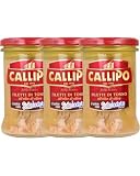 3X Confezione Per Callipo Filetti di Tonno all'Olio di Oliva, Tonno in Vetro, 300gx3