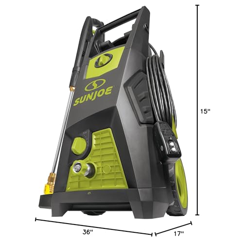 Sun Joe SPX3550 Max Brushless Induction Electric Pressure Washer w/ 5-Quick Connect Nozzles, Detergent Tank, Cleans Cars, Patios, Decks, Sidewalks & More - Image 6