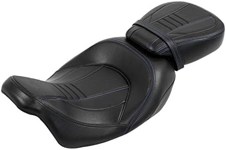 C.C. RIDER Bullet 2-Up Two Piece Rider Driver Passenger Seat Fit for Harley Touring Road King Street Glide Electra Glide Ultra Limited 2009-2023