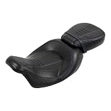 C.C. RIDER Bullet 2-Up Two Piece Rider Driver Passenger Seat Fit for Harley Touring Road King Street