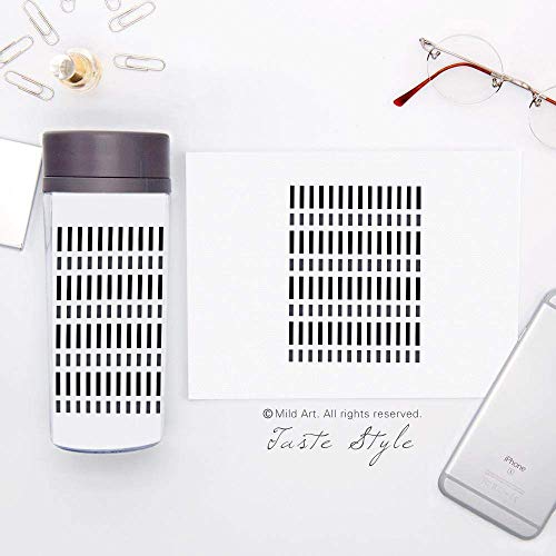 Tianba DIY Tasse kreative tragbare Plastikschale einfache Schwarze und weiße abstrakte Handschale 300ml Tasse, 300ML, C.