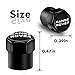 Range Rover Tire Valve Caps Black Wheel Rim Air Dust Covers Universal Fit Car SUV Truck Off-Road, Hexagon Rocket Design, Easy-Grip Leakproof Airtight Outdoors (4 Pack)