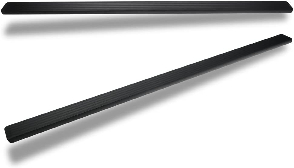 5" I4 Style Matte Black Aluminum Side Step Rail Running Boards wb Compatible with 19-26 Dodge Ram 1500 Crew Cab