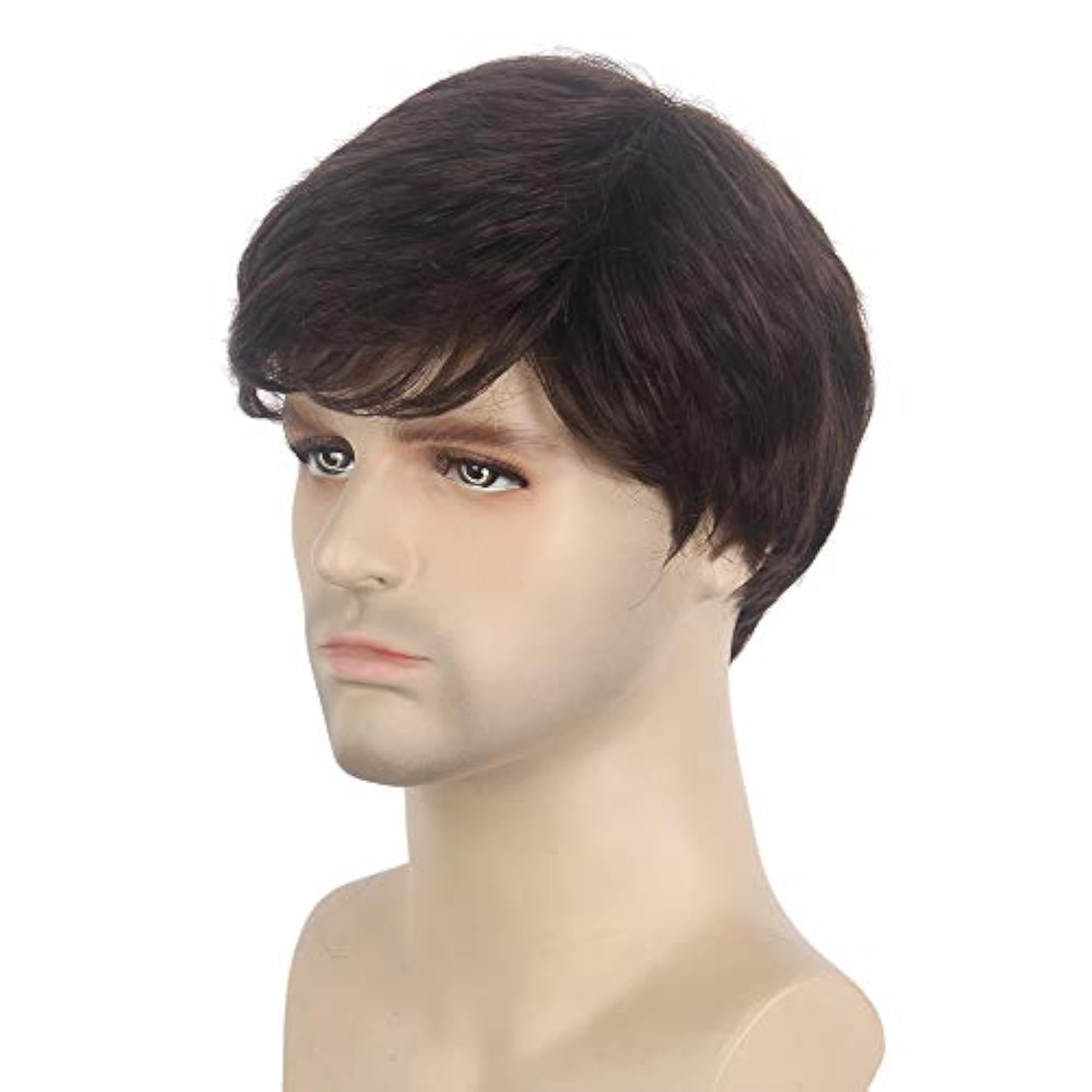 Men's Short Layered Wavy Synthetic Wig for Cosplay