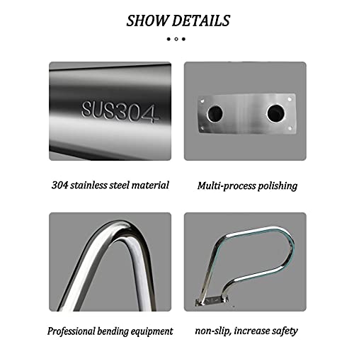 Barandal para piscina de acero inoxidable 304 miniatura 4