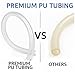 Sctihwelire PU Air Line Kit 4mm OD or 5/32in x 2.5mm ID – 32.8ft Black Flexible Hose with Push to Connect Fittings, Tube Cutter – Pneumatic Air Tubing Kit for Compressor, Air Tools, Laser Assist