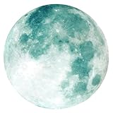 TOGEVAL 夜光月形ウォールステッカー 環境対応製 剥がせる接着剤使用 リビング 寝室 オフィス装飾用 蓄光で暗闇に輝く簡単貼付可能なインテ