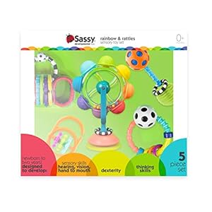 Sassy Rainbow & Rattles Gift Set – 5Pct Set, Multi