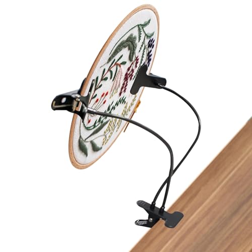 Embroidery Hoop CrossStitch Soporte para Bastidor de Bordado Ajustable, Punto de Cruz, Regazo y Accesorios