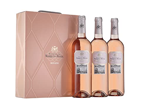 Marqués de Riscal - Vino Rosado Denominación de Origen Calificada Rioja - Estuche 3 botellas x 750 ml - Total 2250 ml