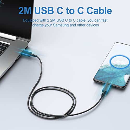 Schnellladekabel Moreloco 2er-Pack 25W USB C Ladegerät für Smartphones