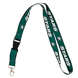 Desert Cactus Dallas Stars Lanyard NHL National Hockey League Car Keys ID Badge Holder Keychain Detachable Breakaway Snap Buckle (Lanyard 1 - Green)