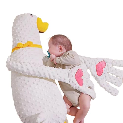 Patting Pillow Soother, Crib Comfort Cushion, Adjustable Mode Interactive Plush, Stuffed Animal Shape with Compact Design, Heat Resistant Metal Grid, Car Seat Nursery Bedtime Travel Hospital Use