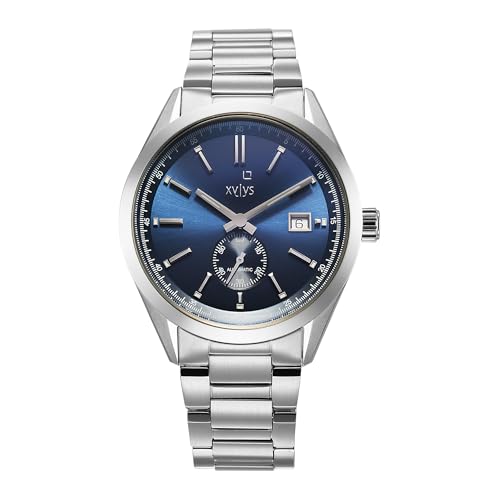 Image of Xylys Analog Blue Dial Stainless Steel Strap Watch for Men