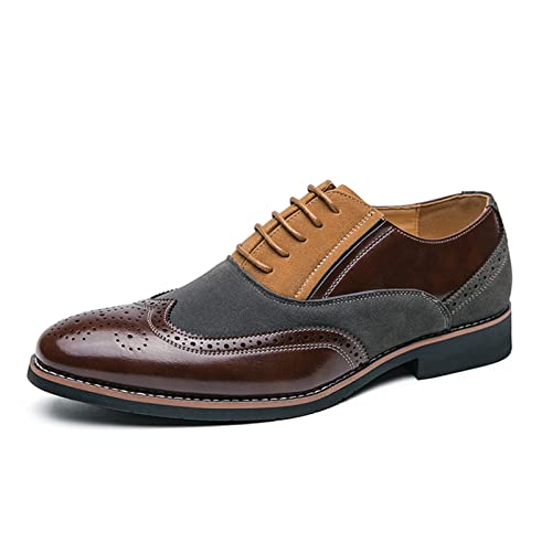 Zapatos de vestir cómodos en talla grande 48 estilo Derby con cordones
