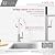 Stylish Drinking Water Faucet 360 Degree Swivel Spout High Arch Single Handle Drip Free Stainless Steel Cartridge Reverse Osmosis Faucet Brushed Stainless Steel Finish, K-142S