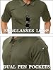 TACVASEN Golf Polo Shirts for Men Quick Dry Polo Tops Short Sleeve Casual Polo Tee Shirts Lightweight Golf T-Shirt Army Green,XXL #2