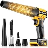 Leaf Blower Cordless for Dewalt 20V Battery, 1300000RPM Lightweight Mini Leaf Blower Handheld Electric Leaf Blower, 2-in-1 Portable Blower &Vacuum for Lawn Dust/Snow Blowing (Not Battery