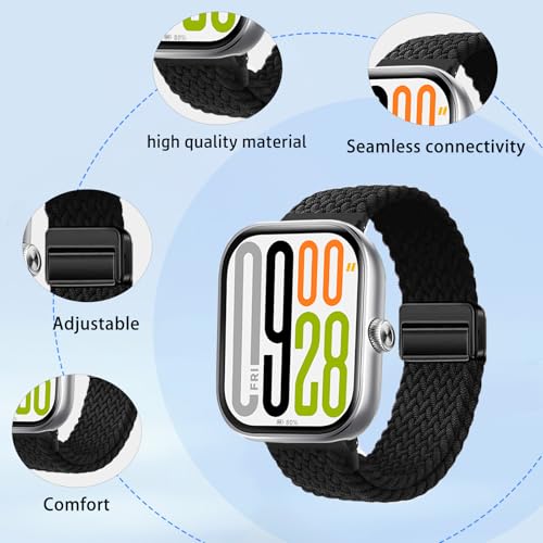 Correa de nylon trenzado para Xiaomi Redmi Watch 5 miniatura 2