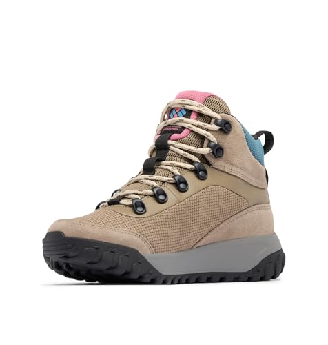 Columbia Columbia Women's Burnsider Waterproof Hiking Boot, Wet Sand/Rosette, 5