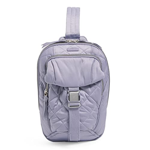 Vera Bradley Women's Performance Twill Utility Sling Backpack, Lavender Sky, One Size