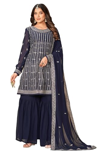 Costume indien Sharara en Georgette pour mariages et soirées Bollywood