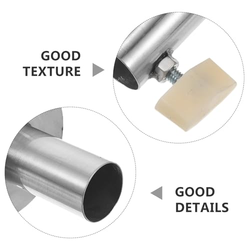 SEWACC Stabiler Edelstahl Stahlsockel mit Höhenverstellung Robuste Bodenplatte für Halbkörper Schneiderpuppen Schaufensterpuppe Ständer Zubehör für Ladenpräsentation