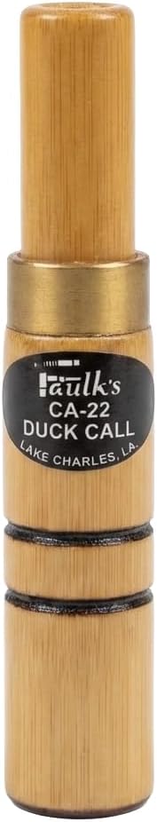 Faulk's Game Calls Special Bamboo Cane Duck Call CA-22, Brown