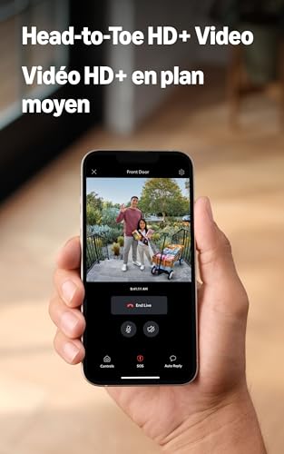 Ring Battery Doorbell Plus, Head-to-Toe HD+ Video, motion detection & alerts, and Two-Way Talk
