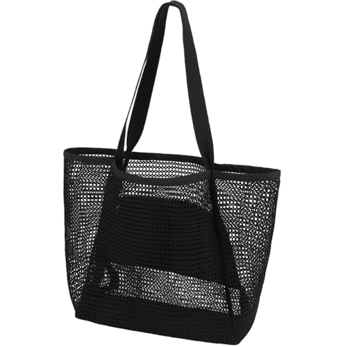 GYEUKHAM Mesh Beach Tote Bag for Women, Large Pool Bag with Water-Resistant Bottom for Cruise Travel