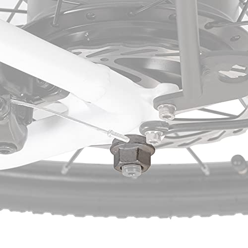 EIRONA 2 Pcs M10 Bicycle Hub Safety Washer & Hub Nut Set, Front Wheel Retaining Clip Hook for Mountain Road Bike MTB Children Bike Balance Bike