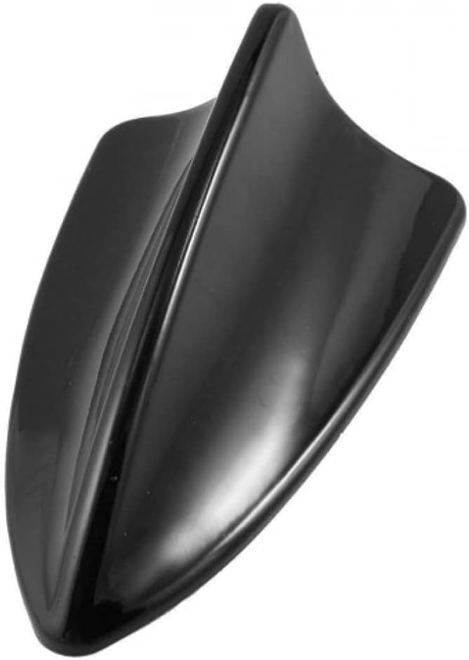 KingswayShark Fin Antenna Roof Aerial Base AM FM Redio Signal, Replace Existing Car Antenna, Waterproof Rubber Ring with ABS Body, Universal Fit for Hyundai I10 2007-2010, 1 Piece - Black