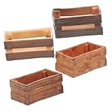 Mini ornements pour l'artisanat - fabrication détaillée, les petites caisses sont faciles à emporter et à ranger, vous apportent plus de plaisir grâce au jeu de simulation, artisanat miniature